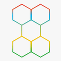 5 x Hexagon LED Light Kit — RGB, App & Remote Control, White Finish (Hero Image)