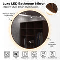 Simple Lighting - LUXE600-WN - Infographics - Luxe LED Bathroom Mirror