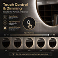 Simple Lighting - LUXE600-WN - Infographics - Touch Control and Dimming