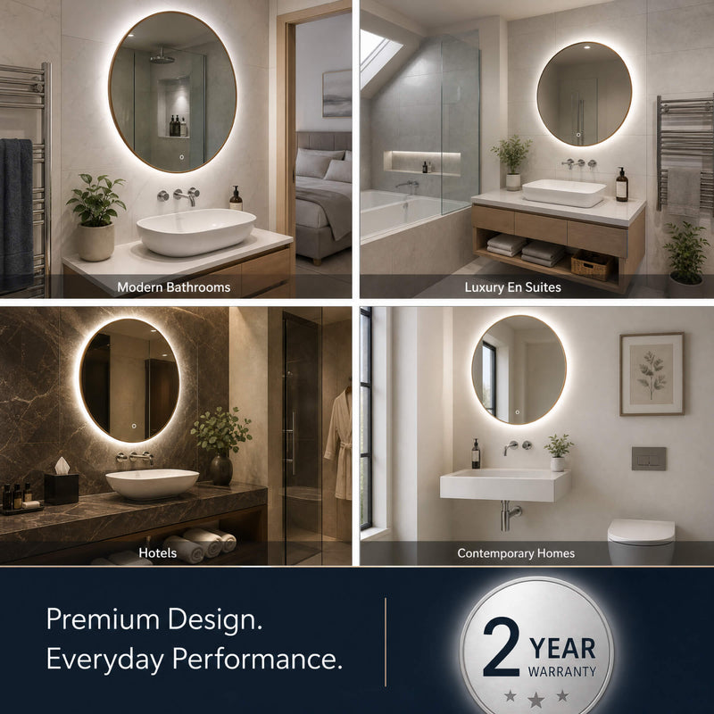 Simple Lighting - LUXE600-WN - Infographics - 2 Year Warranty
