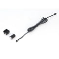 Simple Lighting - PIR Sensor - Bracket, PIR sensor, and the cable on a white surface