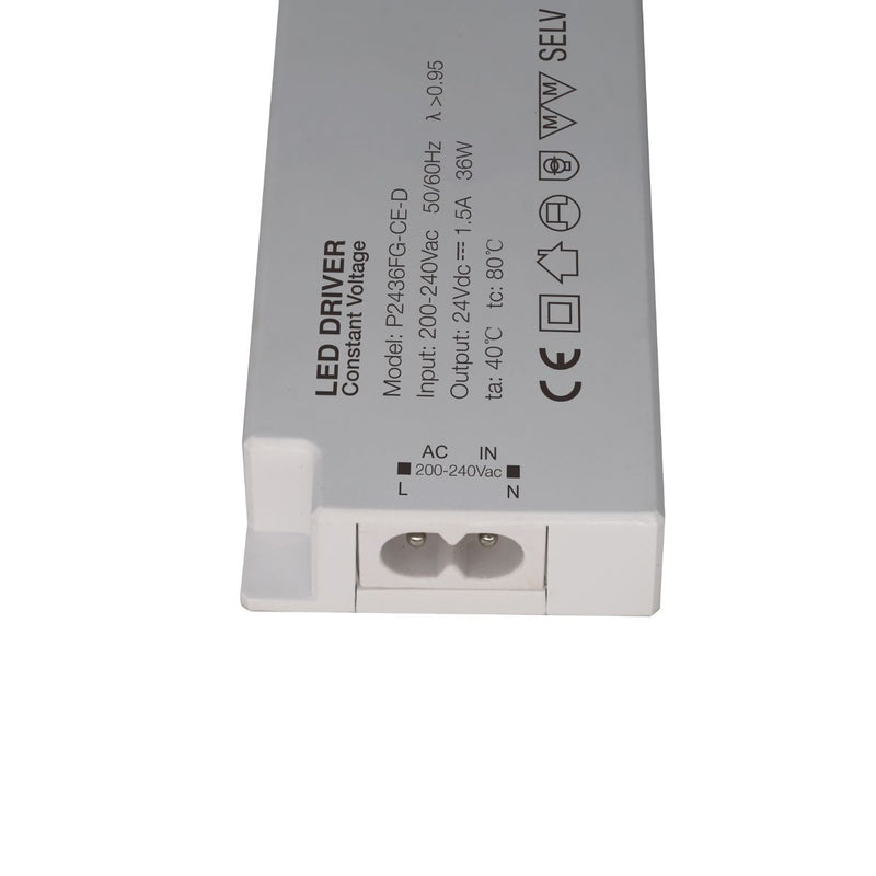Simple Lighting - Lighteez LED Driver - A close up view of the AC input of the driver
