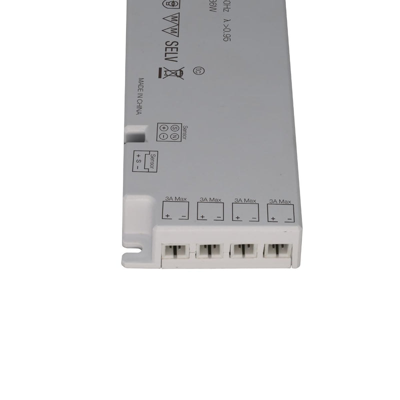 Simple Lighting - Lighteez LED Driver - A close up image of the four output ports of the LED driver