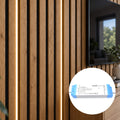 2 × 2.4m acoustic slat wall lighting kit with driver