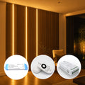 3 × 2.4m acoustic slat wall lighting kit with driver and remote control