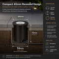 Simple Lighting - OD-112-NW - Infographics - Compact 65mm Recessed Design