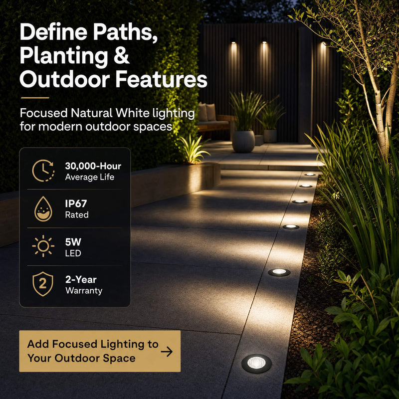 Simple Lighting - OD-112-NW - Infographics - Define Paths, Planting and Outdoor Features