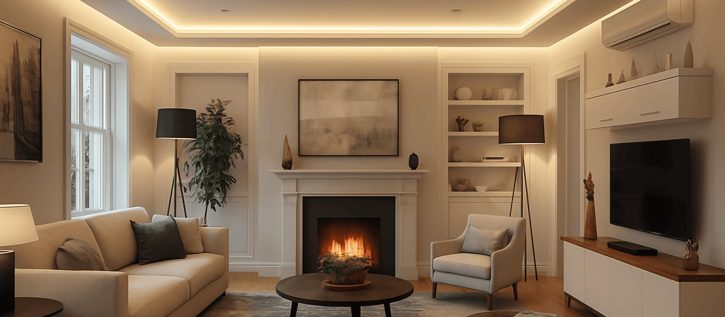 Living Room Lighting, Layered for Every Moment