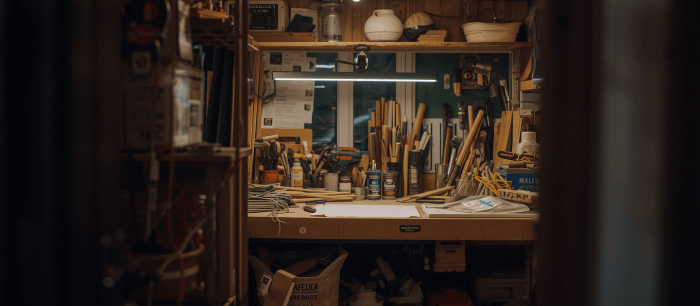 Workshop Lighting Built for Detail Work"