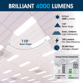 SL - 1200x300 LED Panel - Infographics - Brilliant 4000 Lumens