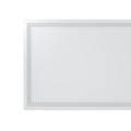 Simple Lighting - PAN 1230 LED Panel Light - Close up of one end of the LED panel showing the frame and white diffuser.