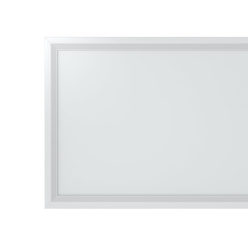 Simple Lighting - PAN 1230 LED Panel Light - Close up of one end of the LED panel showing the frame and white diffuser.