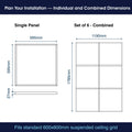 SL - PAN-SKY-6 - Infographics - Plan Your Installation - Individual and Combined Dimensions