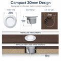 Simple Lighting - PL-1W-4000K - Infographics - Compact 30mm Design