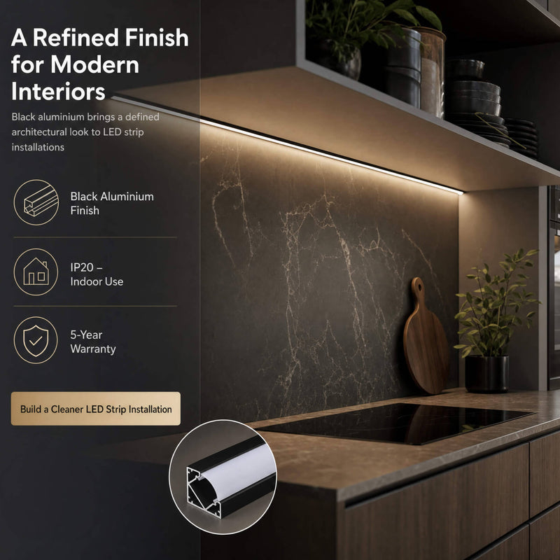 Simple Lighting - PRO-COR-B1-15MM-2M - Infographics - A Refined Finish for Modern Interiors