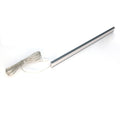 Simple Lighting - Lighteez 2m Surface LED Profile - A wide LED profile laid on its side with a cable attached to one end.