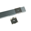 Simple Lighting - Lighteez 2m Surface LED Profile - The back of the LED profile, showing its mounting clips.