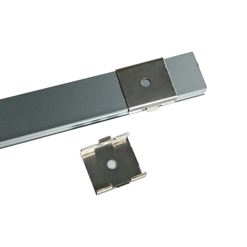 Simple Lighting - Lighteez 2m Surface LED Profile - The back of the LED profile, showing its mounting clips.