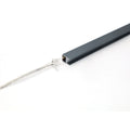 Simple Lighting - Lighteez 2m Glass LED Profile - The LED profile with its diffuser positioned to the side.