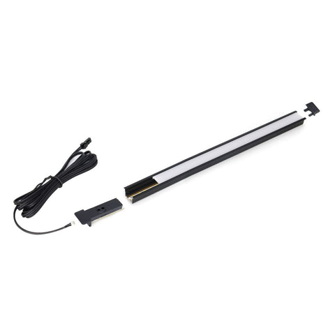 Simple Lighting - Lighteez 2m Recessed LED Profile - Complete recessed LED profile kit with cable, end cap, sensor, and frosted diffuser.