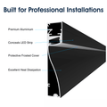 Simple Lighting - PRO-SKIRT-MB-2M - Infographics - Built for Professional Installation