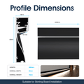 Simple Lighting - PRO-SKIRT-MB-2M - Infographics - Profile Dimensions