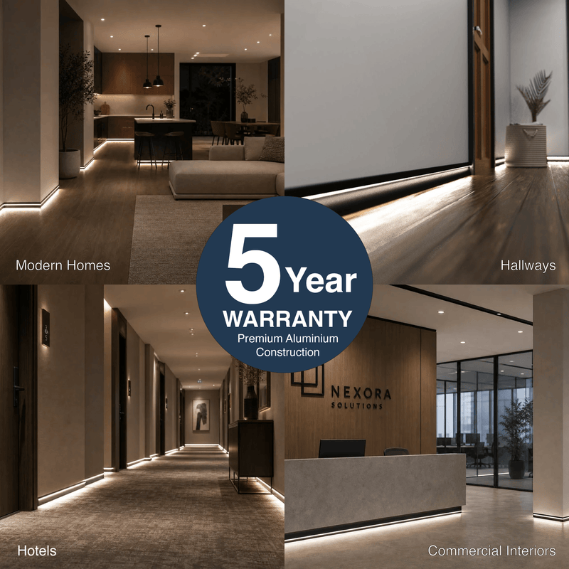 Simple Lighting - PRO-SKIRT-MB-2M - Infographics - 5 Year Warranty