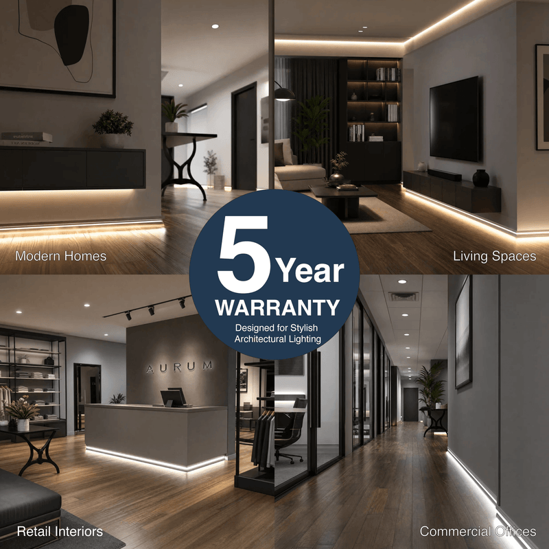 Simple Lighting -  PRO-SKIRT-S-2M - Infographics - 5 Year Warranty