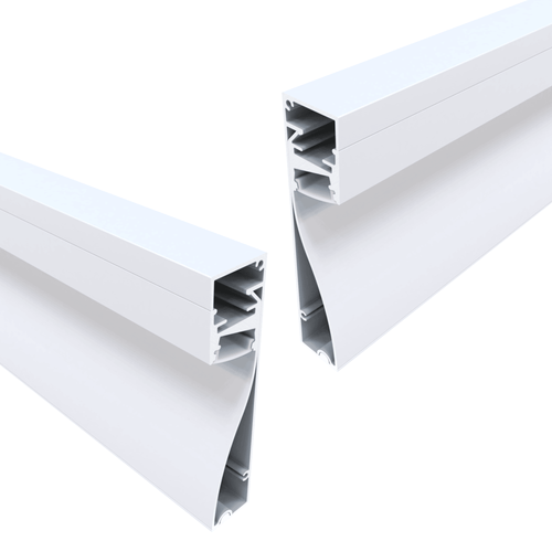 Simple Lighting - PRO-SKIRT-WH-2M - 2 white finish skirting aluminium LED profile