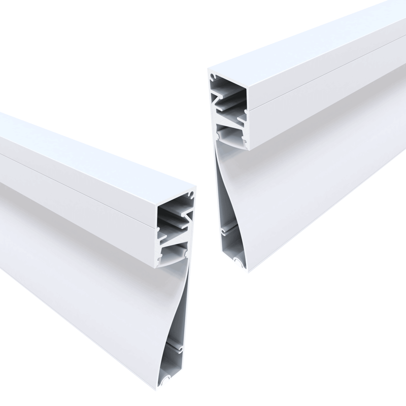 Simple Lighting - PRO-SKIRT-WH-2M - 2 white finish skirting aluminium LED profile