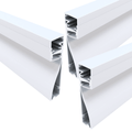 Simple Lighting - PRO-SKIRT-WH-2M - Pack of 3 matte white finish skirting aluminium LED profiles