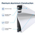 Simple Lighting - PRO-SKIRT-WH-2M - Infographics - Premium Aluminium Construction