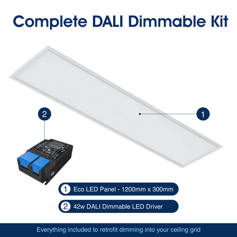 SL - ECO-PAN-1230-DALI - Infographics - Complete Dali Dimmable Kit