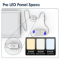 SL - PAN-6060-CCT-DALI - Infographics - Pro LED Panel Specs