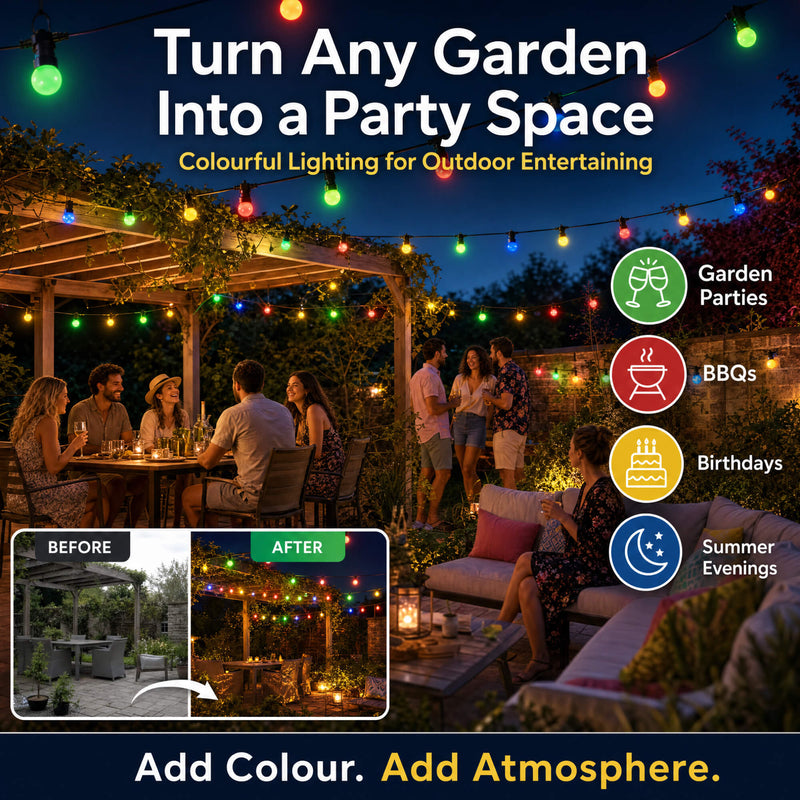 Simple Lighting - S8894 - Infographics - Turn Any Garden Into A Party Space