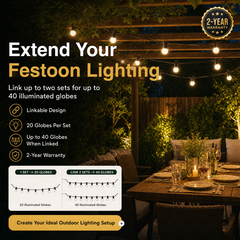 Simple Lighting - S9399 - Infographics - Extend Your Festoon Lighting
