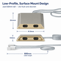 Simple Lighting - SEN-1224-DD - Infographics - Low-Profile, Surface Mount Design