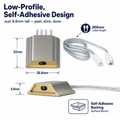 Simple Lighting - SEN-1224-SD - Infographics - Low-Profile, Self-Adhesive Design