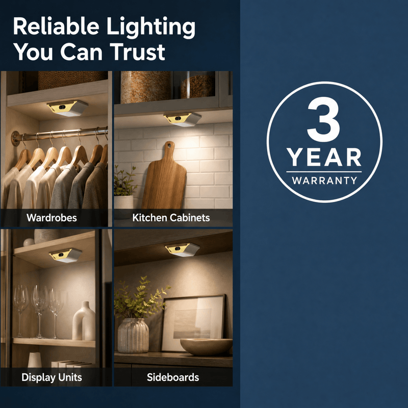 Simple Lighting - SEN-1224-SD - Infographics - 3 Year Warranty
