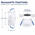 Simple Lighting - SEN-IR-W41 - Infographics - Recessed Fir. Flush Finish