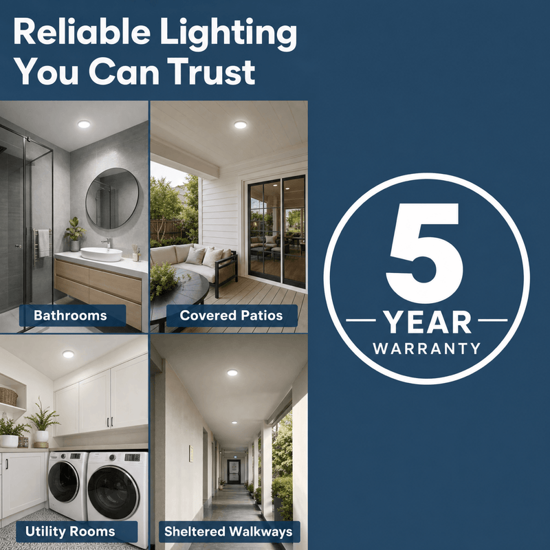 Simple Lighting - SEN-IR-W41 - Infographics - 5 Year Warranty
