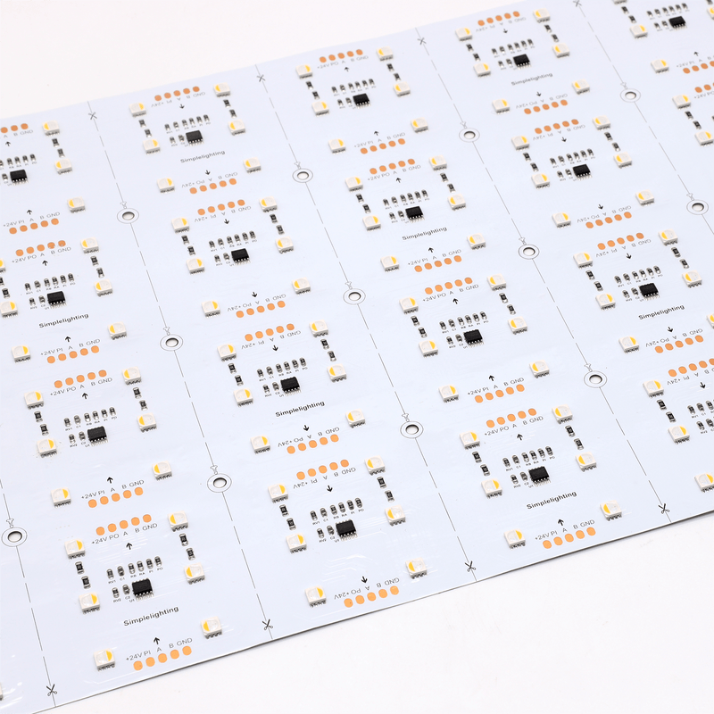 Simple Lighting - LED Sheet - A zoomed in image of the LED sheet on a white surface.
