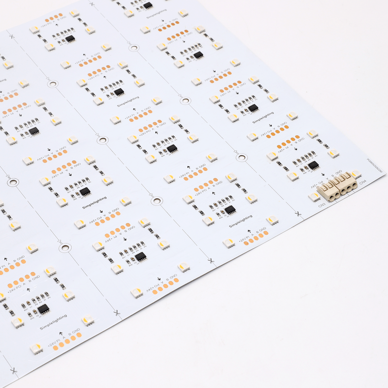 Simple Lighting - LED Sheet - a zoomed image of the LED sheet featuring its connection port.