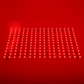 Simple Lighting - LED Sheet - The LED sheet with a red glow.