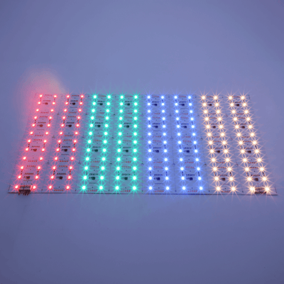 240x480mm LED Sheet, Cuttable - DMX Pixel Flowing Lights - RGB+2700K - 24v DC - 62w