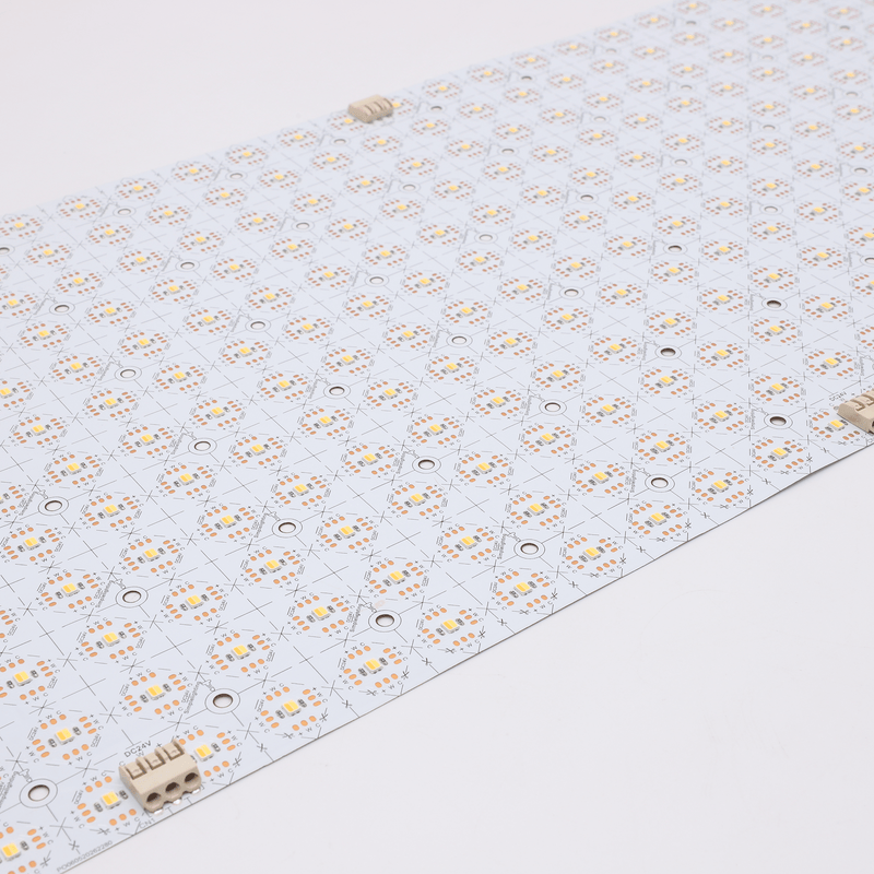Simple Lighting - CCT LED Sheet - A zoomed image of the LED sheet at an angle