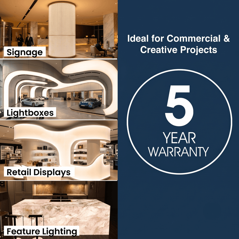 Simple Lighting - SH-512-27 - Infographics - 5 Year Warranty