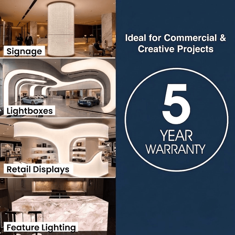 Simple Lighting - SH-512-40 - Infographics - 5 Year Warranty