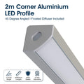 SL - SLGCOR2M - Infographics - 2m Corner Aluminium LED Profile