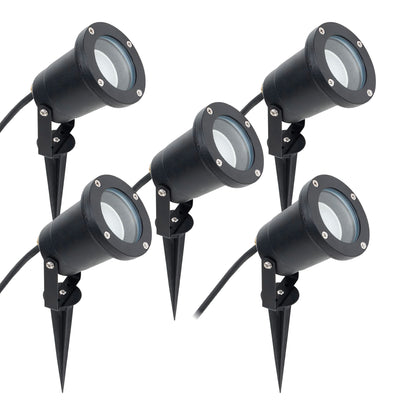 5 Pack - IP65 GU10 LED Spike Light Kit